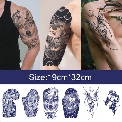 2 Sheets Upper Arm and Shoulder Semi Permanent Tattoo Stickers BJ-Set02