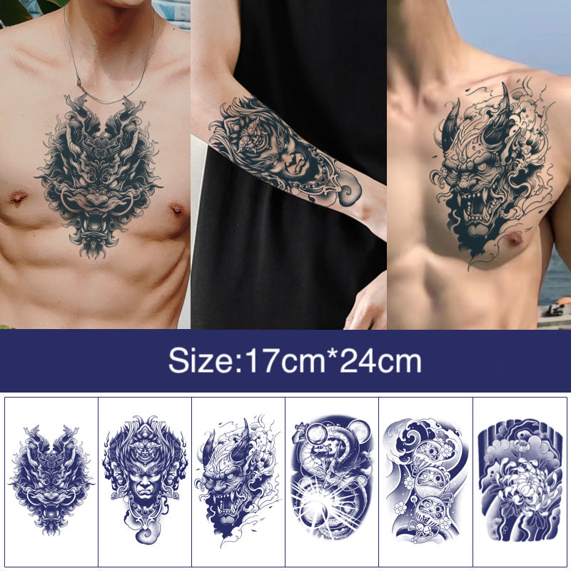 2 Sheets Half Arm Semi Permanent Tattoo Stickers HY-Set07