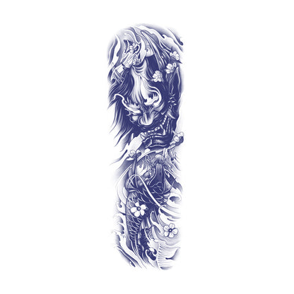 2 Sheets Full Arm Semi Permanent Tattoo Stickers QB-041-042