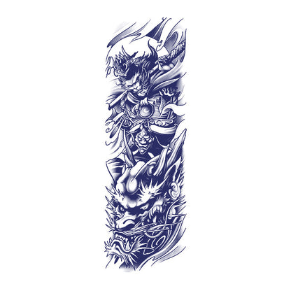 2 Sheets Full Arm Semi Permanent Tattoo Stickers QB-041-042